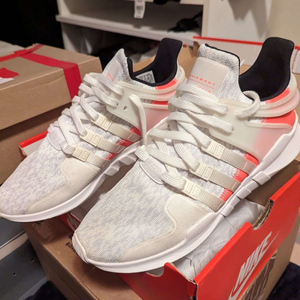 Adidas EQT Support ADV White Turbo Size 10.5. Don’t fit me, fits more like a 10